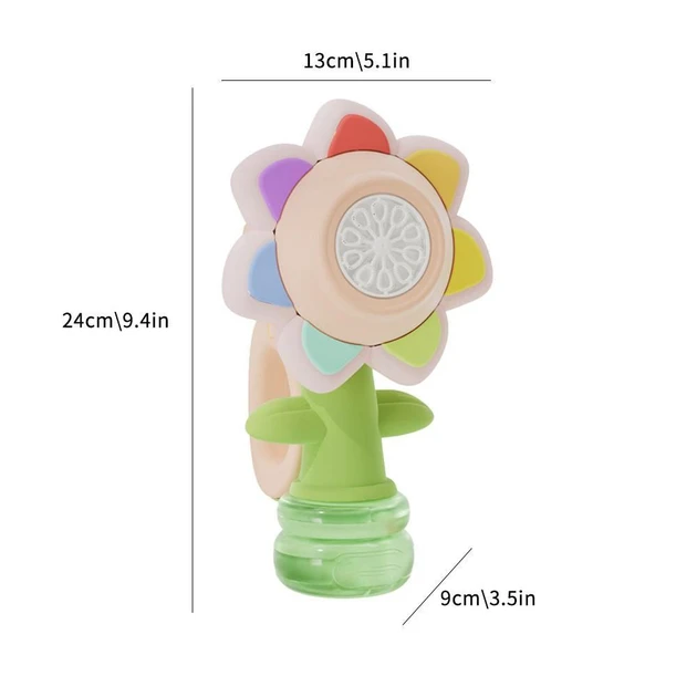 Генератор мильних бульбашок у формі соняшника з підсвіткою Seven COLOR FLOWER