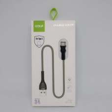 Шнур для зарядки Type-C USB GOLF GC-74 кабель Чёрный