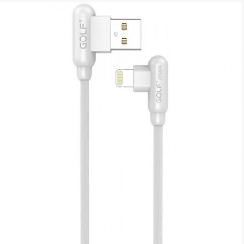 Шнур для зарядки Iphone USB GOLF GC-45 кабель 2,4A Белый