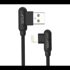 Шнур для зарядки Iphone USB GOLF GC-45 кабель 2,4A Чёрный