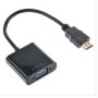 Конвертер видеосигнала HDMI to VGA + аудио Черный