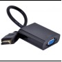 Конвертер видеосигнала HDMI to VGA + аудио Черный