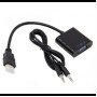 Конвертер видеосигнала HDMI to VGA + аудио Черный