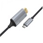 Адаптер Hoco UA13 Type-C to HDMI кабель адаптер 2К-4К Серый