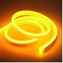 Светодиодная неоновая лента NEON 220В JL 2835-120 G IP65 герметичная 5 метров Жёлтая