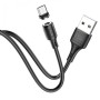 Кабель магнитный USB на micro USB HOCO X52 Sereno для зарядки Чёрный