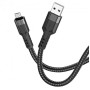 Кабель для зарядки телефонов USB - Micro USB HOCO U110 Extra Durability 2.4A Чёрный