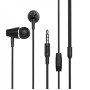 Проводные наушники вакуумные 3.5mm HOCO M34 Honor music с микрофоном 1.2m Чёрные