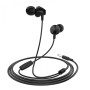 Проводные наушники вакуумные 3.5mm HOCO M60 Perfect Sound Universal с микрофоном 1.2m Чёрные