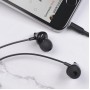 Проводные наушники вакуумные 3.5mm HOCO M60 Perfect Sound Universal с микрофоном 1.2m Чёрные