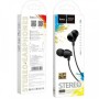 Проводные наушники вакуумные 3.5mm HOCO M60 Perfect Sound Universal с микрофоном 1.2m Чёрные