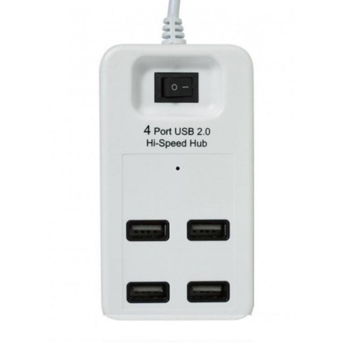 USB Хаб на 4 порта USB 2.0 P-1601 Белый