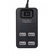 USB Хаб на 4 порта USB 2.0 P-1601 Чёрный