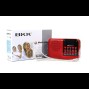 Радиоприёмник с FM USB MicroSD BKK S61 радио на аккумуляторе Красный