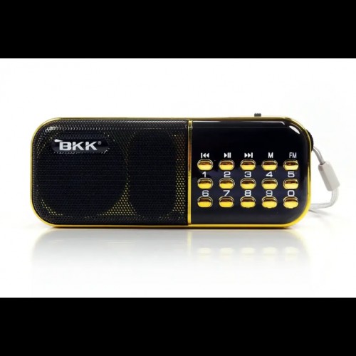 Радиоприёмник с FM USB MicroSD BKK B837 радио на аккумуляторе 18650