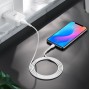 Сетевое зарядное устройство Hoco N2 Vigour с 1USB/2.1A с гибким кабелем Type-C Белый