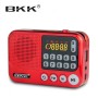 Радиоприёмник с FM USB MicroSD BKK S99 радио на аккумуляторе 18650 Красный