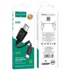 Кабель HOCO X73 Type-C to Type-C 1м charging, ток до 3A для смартфонов 60W Чёрный