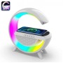 Настольная лампа Ночник с Bluetooth Колонкой 3 в 1 LED Wireless Charging Speaker BT-2301 Белая