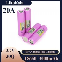 Аккумулятор высокотоковый 18650, LiitoKala 30Q, 3000mah, без защиты Оригинал