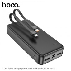 Внешний аккумулятор Power bank HOCO J118A Speed ​​energy 20000mAh батарея Чёрный