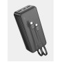 Внешний аккумулятор Power bank HOCO J118B Speed ​​energy 30000mAh батарея Чёрный