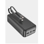 Внешний аккумулятор Power bank HOCO J118B Speed ​​energy 30000mAh батарея Чёрный