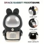 Детская электронная копилка - сейф с замком Зайчик - Космонавт Space Rabbit Piggy