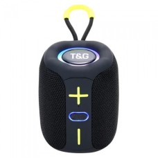 Портативная Bluetooth колонка TG658 8W с RGB подсветкой Черная