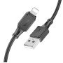 Кабель для телефона USB to Lightning Apple iPhone HOCO X101 100см 2,4A Черный