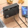 Внешний аккумулятор Power bank HOCO J94 Overlord 22.5W 75000mAh PD22,5W+QC3.0 батарея быстрая зарядка Чёрный