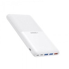 Внешний аккумулятор Power bank VEGER S22 супертонкий 20000mAh выход PD20W вход PD18W/QC18W Белый