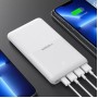 Внешний аккумулятор Power bank VEGER S22 супертонкий 20000mAh выход PD20W вход PD18W/QC18W Белый