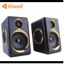 Компьютерные колонки Kisonli T-005 2.0 6W Черный с золотым