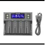 Зарядное устройство LiitoKala Lii-D4XL на 4+2 каналов для Ni-Mh/Li-ion/LiFePo4/крона, 220V/12V, LED+LCD