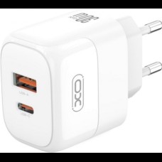 Сетевое зарядное устройство XO L138 - 30W PD USB-C & 18W QC USB-A быстрая зарядка