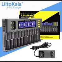 Зарядное устройство на 12 каналов Liitokala Lii-S12 1.2V/3.2V Li-Fe/3.7VLi-Ion/3.8VLi-Ion/9V Крона