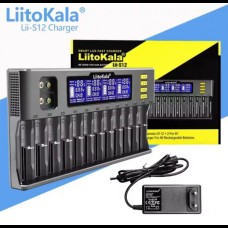 Зарядное устройство на 12 каналов Liitokala Lii-S12 1.2V/3.2V Li-Fe/3.7VLi-Ion/3.8VLi-Ion/9V Крона