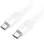 Кабель HOCO X84 Solid Type-C to Type-C 1м charging, ток до 3A для смартфонов 60W Белый