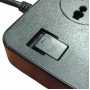 Сетевой удлинитель фильтр CP02 на 3 розетки + 6 USB 3.1A 2 метра Чёрный
