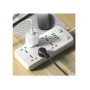 Сетевой удлинитель фильтр CP05 на 6 розеток, 4 USB, 1Type-C, 2 метра Белый