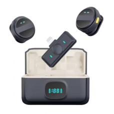 Беспроводной Микрофон SX21 2+1 Петличный для телефона Android, iPhone, Автоматическое шумоподавление, ANC,