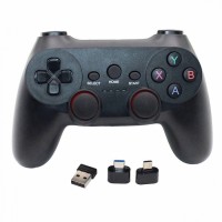 Игровой джостик беспроводной, на батарейках, CM-019 / Беспроводной геймпад для пк