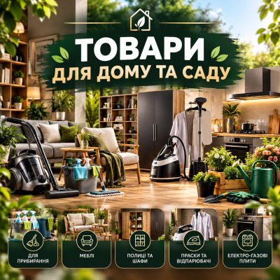 ТОВАРИ ДЛЯ БУДИНКУ ТА САДУ