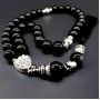 Четки из натурального камня Агат черный