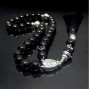 Четки из натурального камня Агат черный
