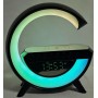 Ночник акумуляторний з годинником G BT-3401 Smart Light Sound Machine Чорний