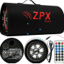 Активний Сабвуфер в Автомобіль Бочка ZPX Audio ZX-10Sub 1000w+Bluetooth Колонка в Машину