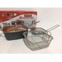 Сковорідка-фритюрниця квадратна з кришкою TOP KITCHEN BN-8001