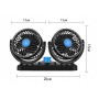 Автомобильный вентилятор CAR SMALL FAN 12V F30 Двойной вентилятор на приборную панель 12 В